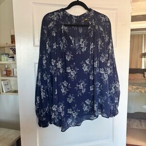 Polo by Ralph Lauren Sheer Relaxed Blouse